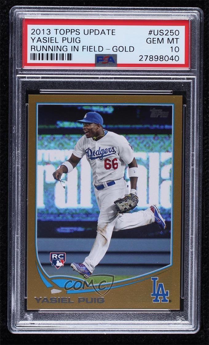 2013 Topps TOPPS UPDATE Gold #US250 Yasiel Puig front
