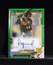 2021 Bowman Chrome- Liover Peguero (19/99) AUTO- Green Refractor #CPA-LP