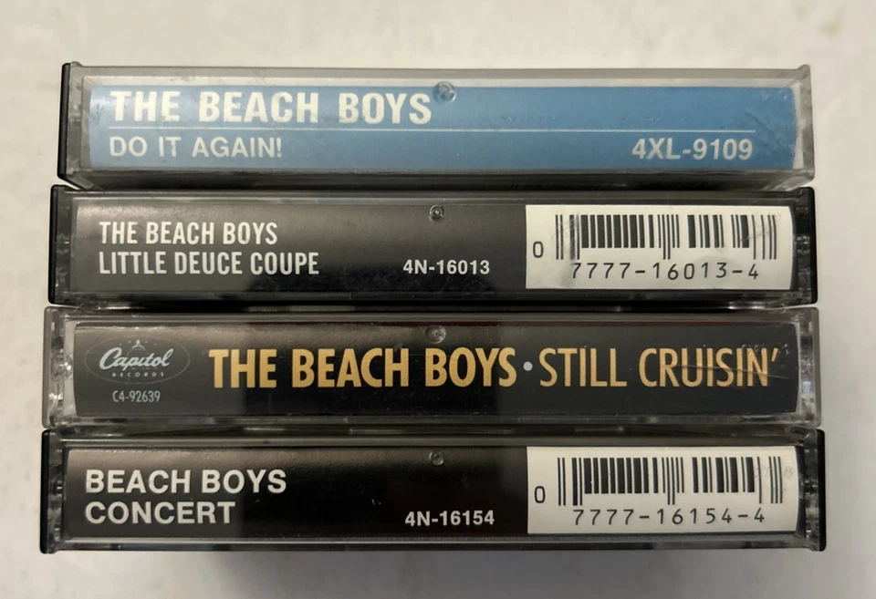 Beach Boys Cassette LOT (4) Do It Again Little Deuce Coupe Concert Still Crusin’ Foto 2 de 4