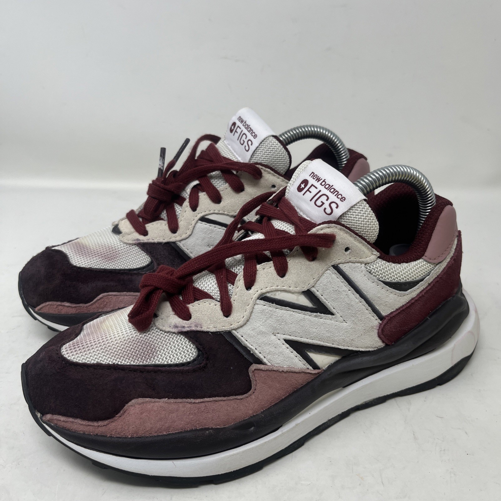 New Balance Figs Women Size 8.5 Limited Edition Mauve Maroon Suede Shoe W5740IN2 image 8