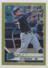 2019 Panini Donruss Optic Rated Rookies Lime Green Prizm Ty France #58 8k4