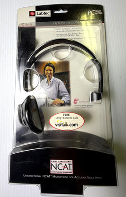 Labtec C-315 Headset with Boom Microphone NEW Noise Cancellation NCAT