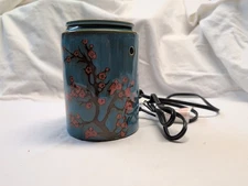Scentsy Premium Tart Scented Warmer Cherry Tree Blue Red EUC Blossom Asian