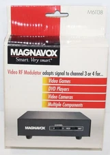 New NIB - Magnavox RF Modulator Video Converter M61138 RCA Inputs DVD, Games