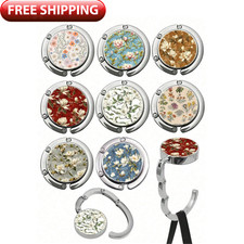 Floral Purse Hook Foldable Handbag Fashionable Table Hanger Wallet Holder Travel