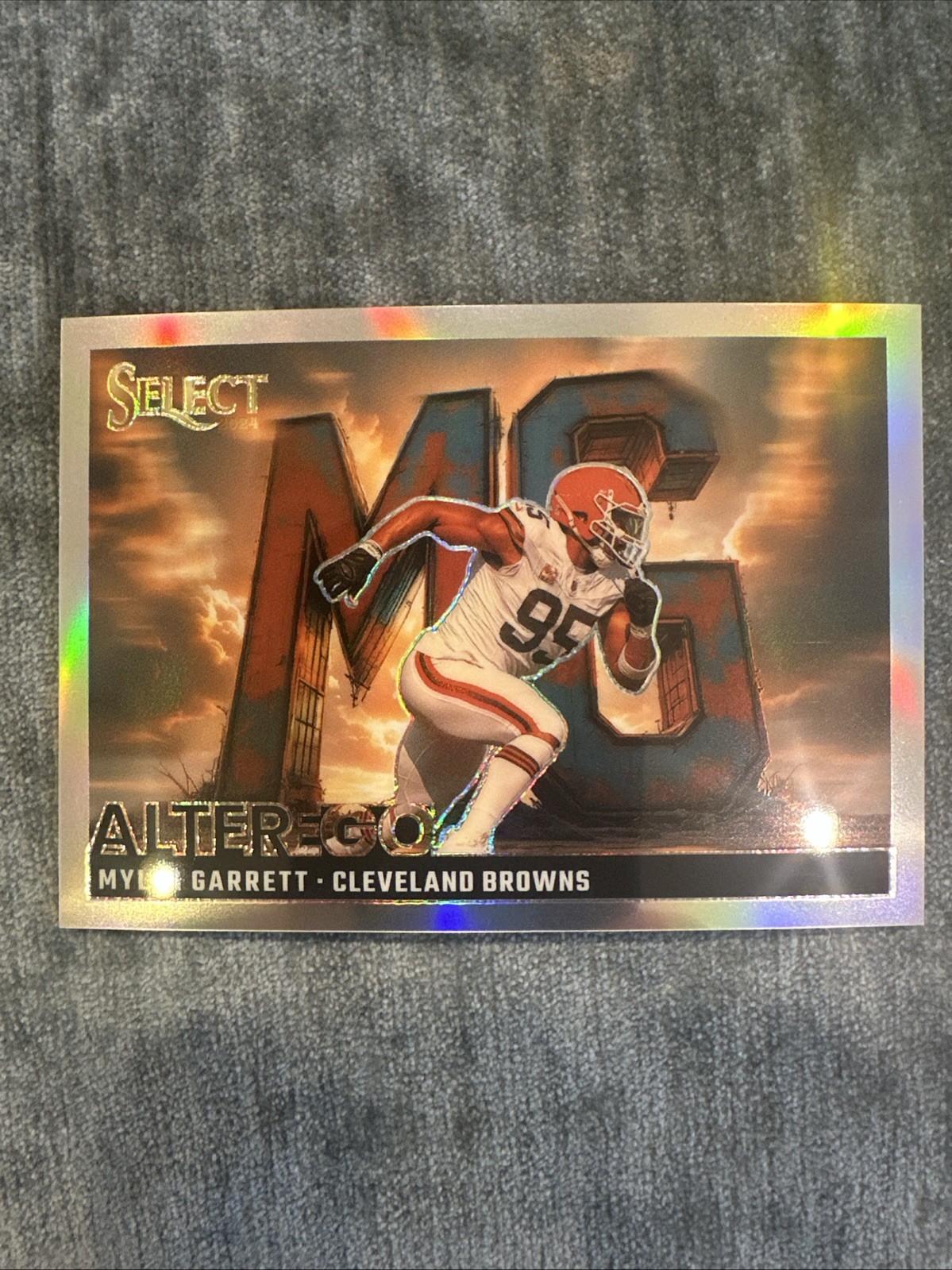 2024 Panini Select #9 Myles Garrett Alter Ego Cleveland Browns