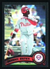 Domonic Brown Philadelphia Phillies 2011 Topps Black #421 SN /60