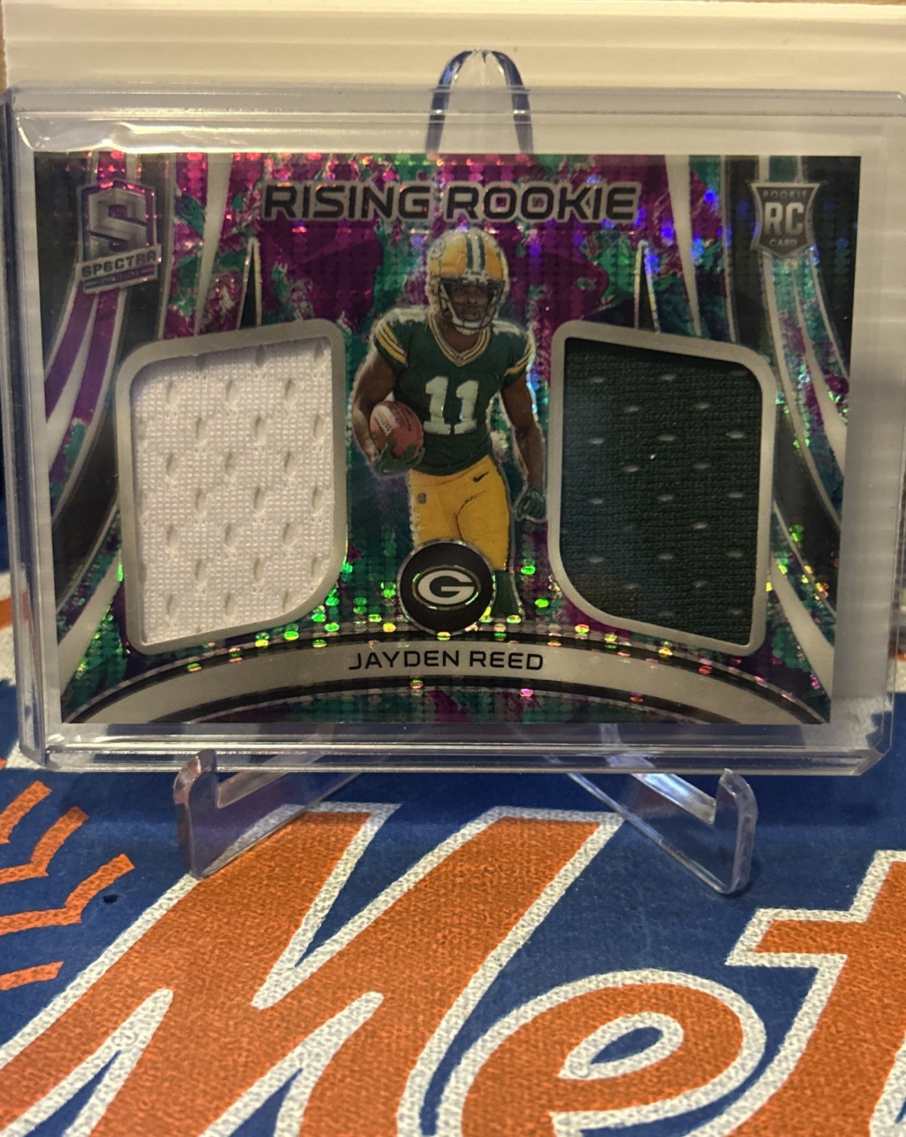 Jayden Reed Panini Spectra Rising Rookie Materials #RRMJRE Base