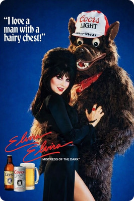 Elvira Coors Light Classic Ad Facsimile Autograph Sexy Retro 8x12 Metal Sign