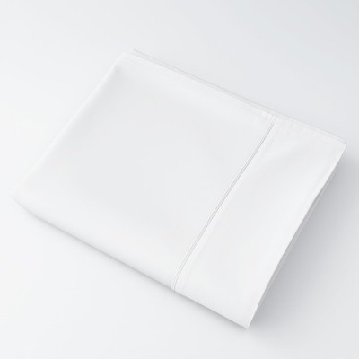 1 PCS White Full Flat Sheet 100% Cotton 600 TC Top Sheet Breathable Wrinkle