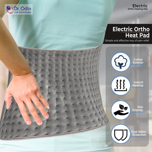 Therapeutic Electric Back Heat Pad For Joints Muscle Neck Knee Pain Relief ECs - Picture 7 of 8