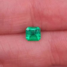 10 Ct Natural Green Colombian Emerald Certified Asscher Cut Loose Gemstone
