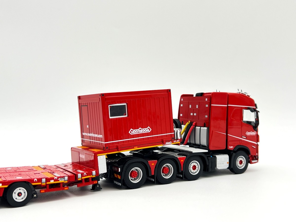 WSI 1/50 VOLVO Lowloader トレーラー Volvo FH5 8x4 lowloader trailer+10ft container 