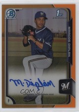 2015 Bowman Chrome Prospects Orange Refractor 16/25 Marcos Diplan Auto g4k