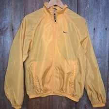 Gorpcore Lite Slicky Vintage Full Zip Yellow Women Nike Windbreaker Jacket 8-10