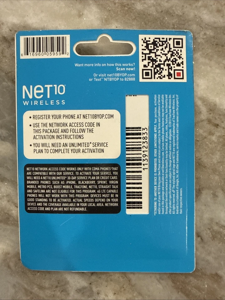 Net10 Wireless Bring Your Own Phone Activation Kit - CDMA ~ Nationwide Coverage - Image 2 of 2