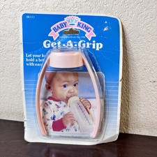 Vintage Baby King Get-A-Grip Let Your Baby Hold Their Bottle With Ease