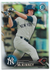 2016 Bowman Draft Chrome ~ BILLY McKINNEY Refractor Base BDC-153 Yankees