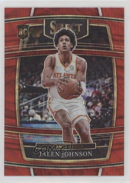 2021-22 Panini Select Concourse Red Wave Prizm Jalen Johnson #17 4l3