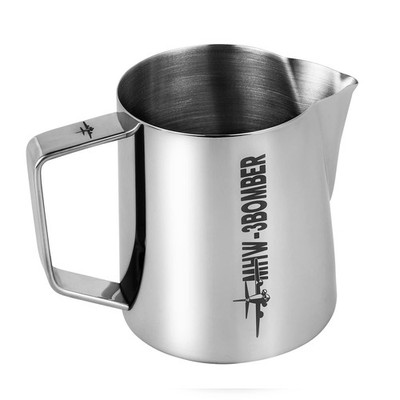 Milchkännchen 500ml Edelstahl, Profi Milchkanne für Barista, Milchschaumkännc...