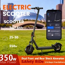 20 - Mile Range Adult E - Scooter: 20 mph, Dual - Shock, Smooth City Navigation