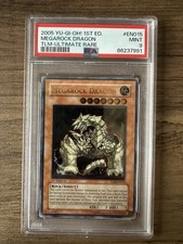 2005 YUGIOH 1ST ED TLM-DE015 MEGAROCK DRAGON ULTIMATE RARE PSA 9 MINT #