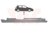 VAN Wezel Einstiegblech Rechts (5863104) FüR VW Golf VI | TüRschweller,