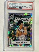2024-25 Donruss Optic Jared McCain Net Marvels Cracked Ice RC /25 SSP Case Hit