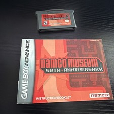Namco Museum 50th Anniversary GBA (Game Boy Advance, 2005) With Manual