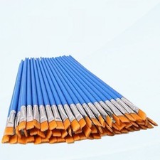 MF3 60pcs Small Paint Brushes 9mm Nylon Flat Brush Set for Acrylic Oil