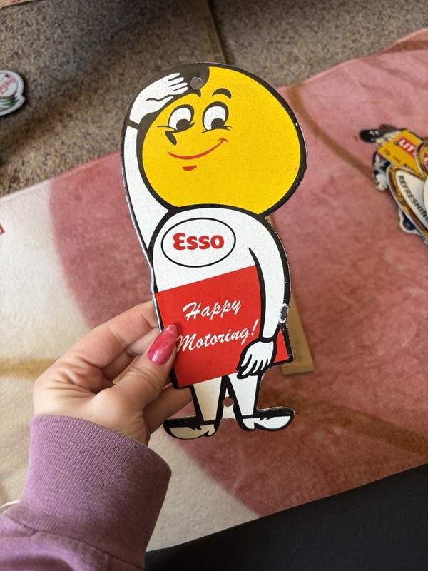 Porcelain Esso Motoring Sign