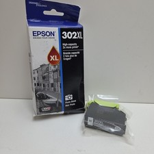 NEW GENUINE - EPSON 302XL PHOTO BLACK INK - T302XL120-S Sealed Bag 2028
