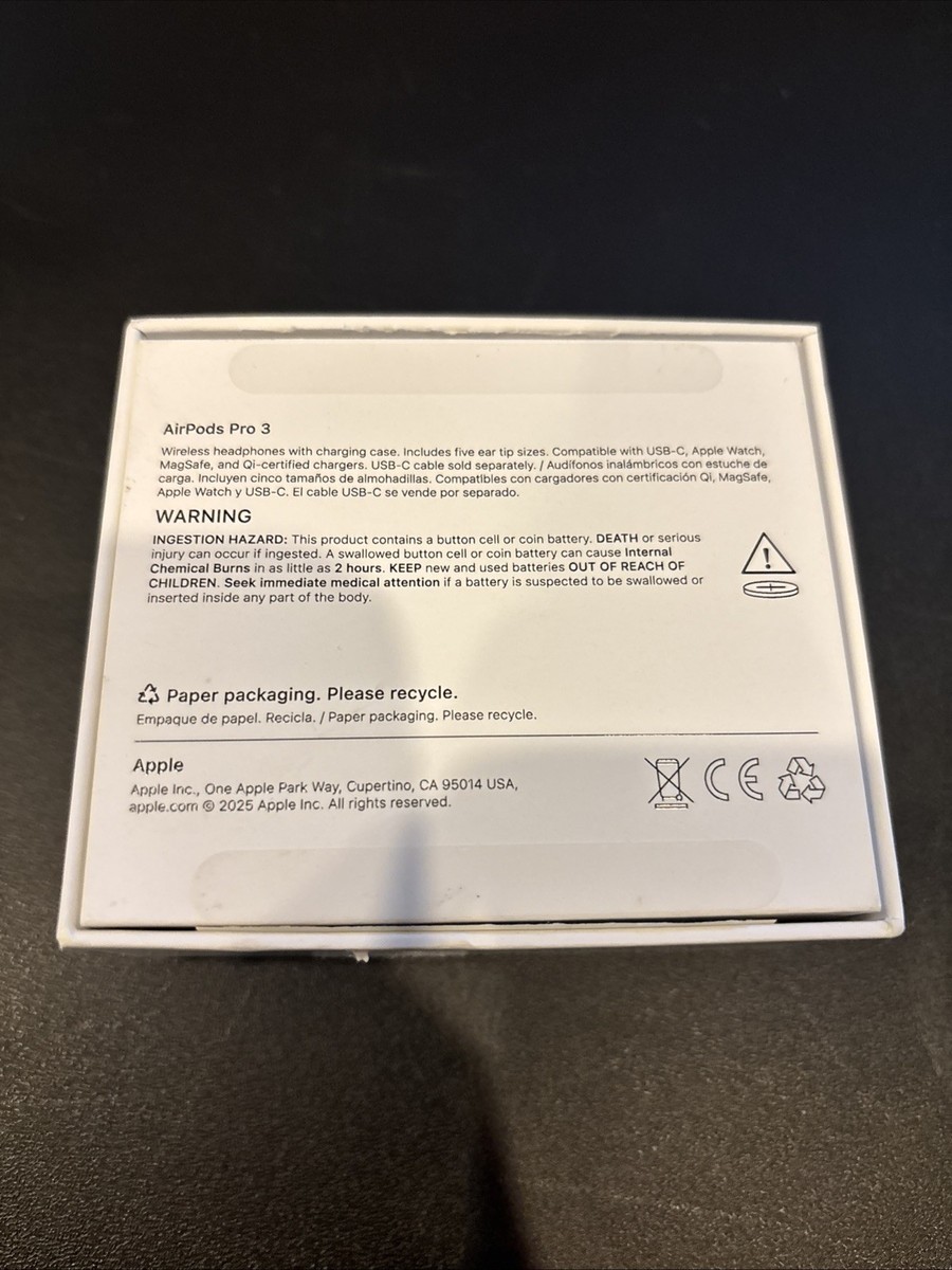 Original Apple AirPods Pro 3rd Gen Box Only (No Charging Case Or