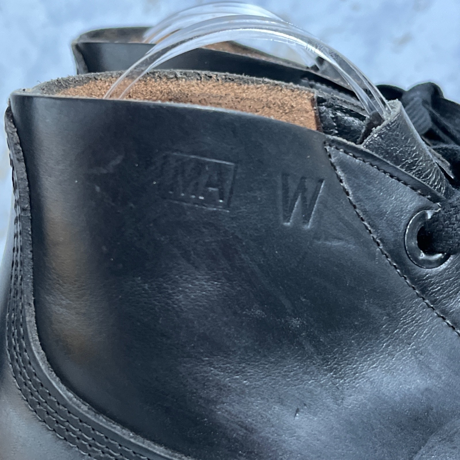 VTG Biltrite Men's Size 5.5R / Women's 7 Military Boots Black Steel Toe Chukka