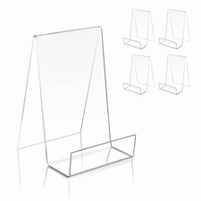Transparent Acrylic Book Display Stand   Desktop Triangular Clear Book Holder