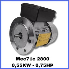 Motore elettrico asincrono monofase 2800 giri B5 per compressore mec71c 2 poli