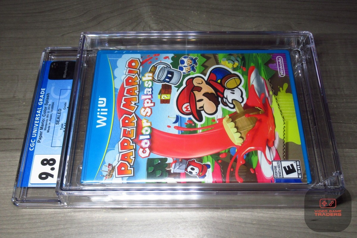 CGC 9.8 A++ - Paper Mario Color Splash (Nintendo Wii U 2016) NEW