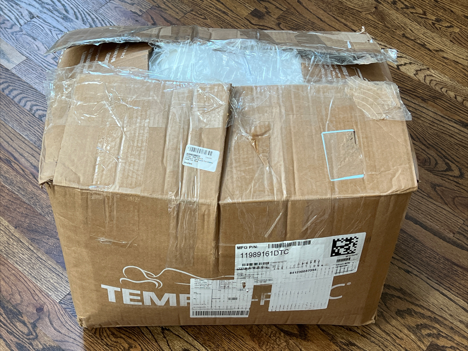 TEMPURAdapt Supreme 3 Inch Memory Foam Mattress Topper Full Size White