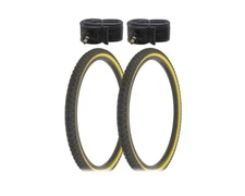 ALTALINE Bicycle 24" x 1.75" BLACK/GUM COMP III (2) TIRES & TUBES BMX TIRE BIKE