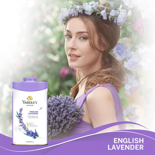 London English Lavender Perfumed Deodorizing Talc Talcum Powder 100Gm, - Picture 3 of 12