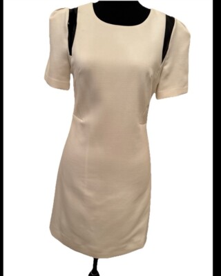 Milly Margot Cap sleeve White And Black Dress Size 2 $375 NEW