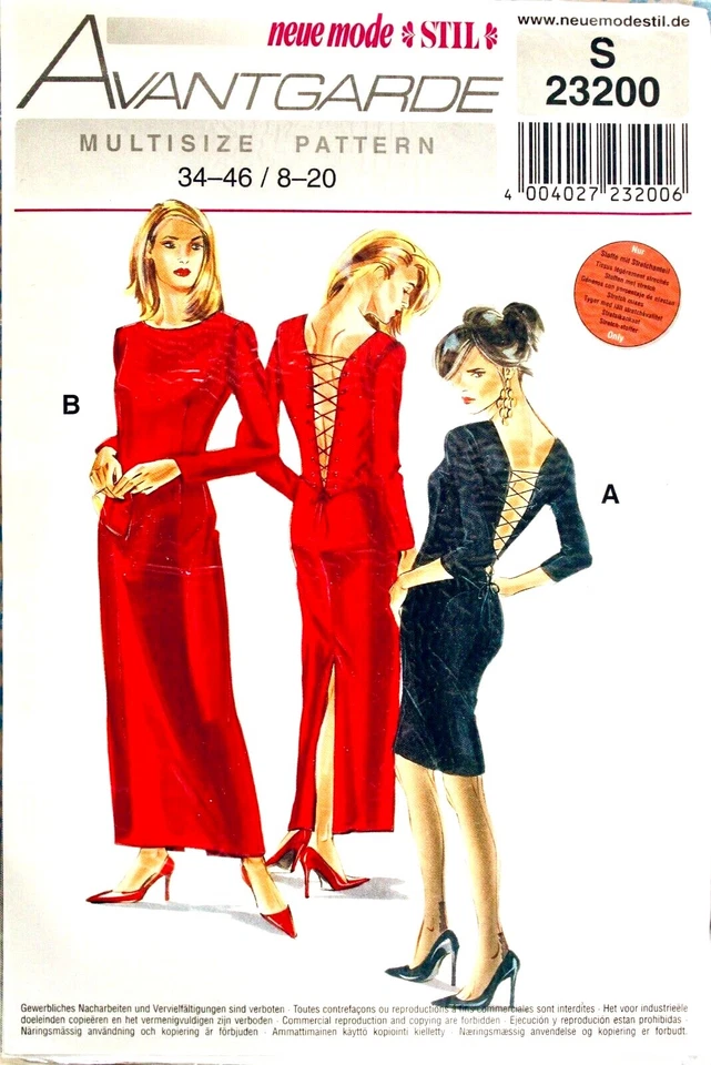 U PICK! NEUE MODE or BURDA DRESS GOWN FORMAL PROM BRIDAL Sew Pattern UC - Image 3 of 4