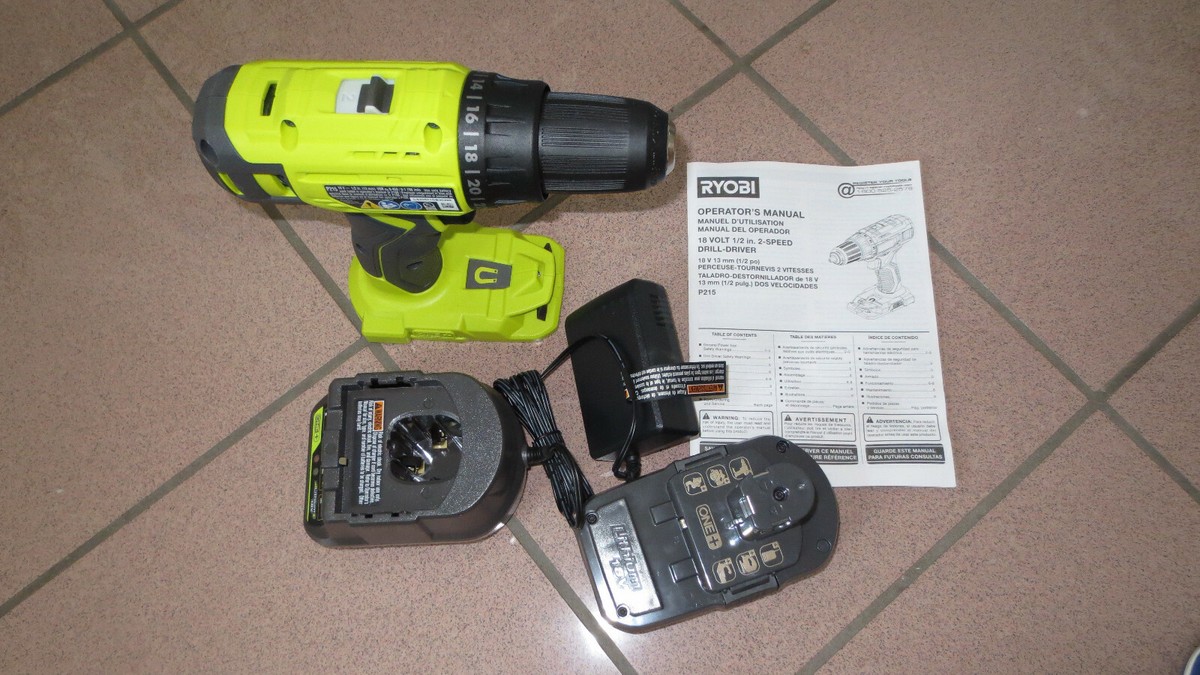 Drill Driver Ryobi P215 Manual New Ryobi P215 18V 1/2