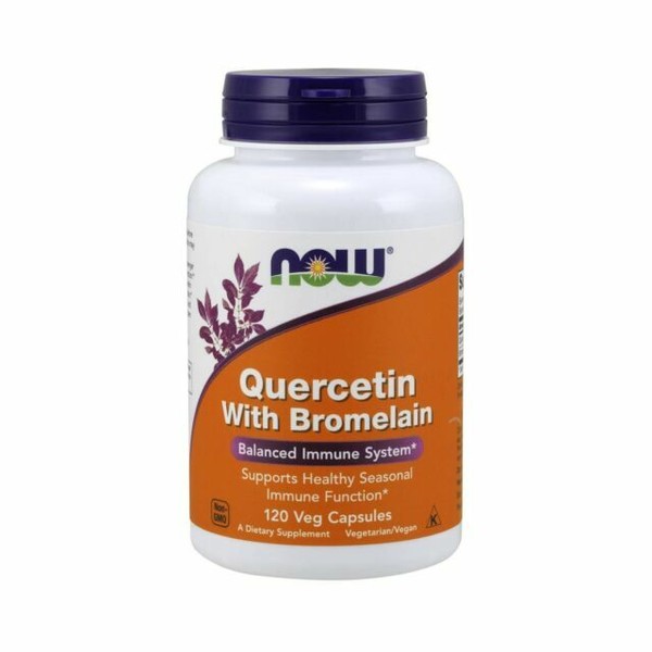 NOW Foods Quercetin with Bromelain Supplements 120 Capsules for sale