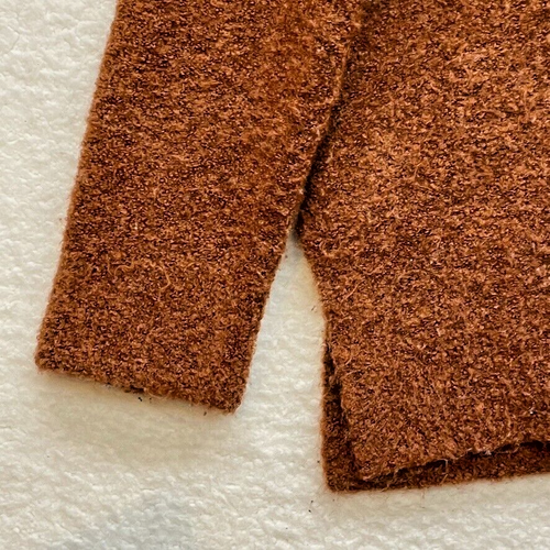 Abercrombie and Fitch Sweater Womens Small Brown Mock Neck Wool Blend Preppy - Foto 7 di 12