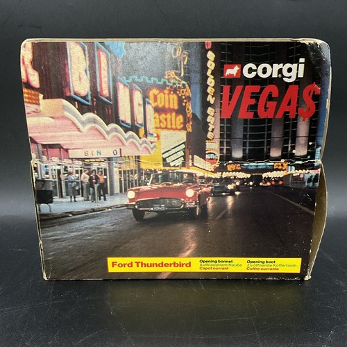 Corgi Vega$ Ford Thunderbird #348 Scale 1:43 Vegas 1980 TV Show Robert Urich Box - Picture 4 of 8