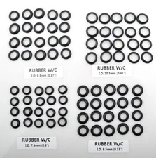 Lot of 20 Rubber Winding Check,9 Size and 2 Assortment for Rod Building