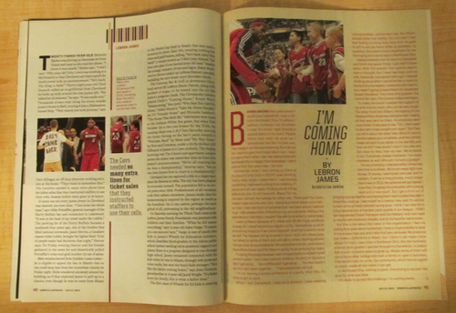 2014 Sports Illustrated Turn Back The Clock Cleveland Cavaliers Lebron James - Picture 6 of 12