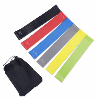 Bande Élastique Fitness Lot De 6 Bandes De Résistance Pilates Yoga Musculation