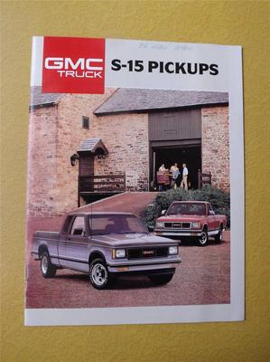 1988 GMC S-15 PICKUP TRUCKS SALES BROCHURE BOOKLET TECHNICAL INFORMATION
